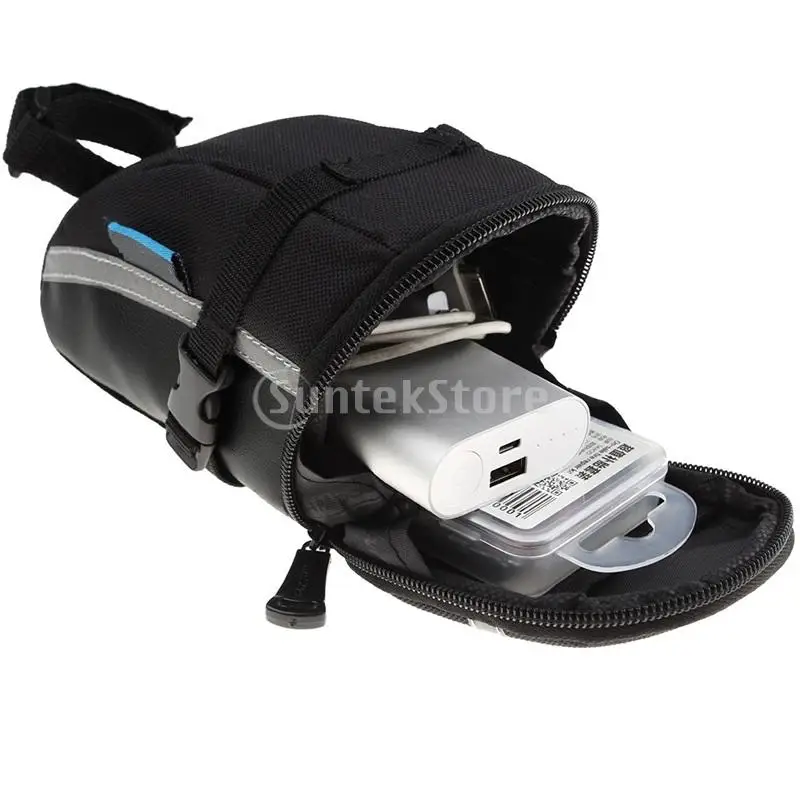 Bike Repair Tool Kits Strap-On Bicycle Saddle Bag Cycling Seat Pack Portable Rear Rack Waterproof Mountain Bicycle Seat Bag tool