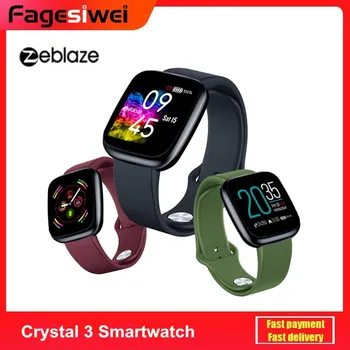 

New Zeblaze Crystal 3 Smartwatch WR IP67 Sports Wristband Heart Rate Blood Pressure Monitor Smart Watch for Android iOS
