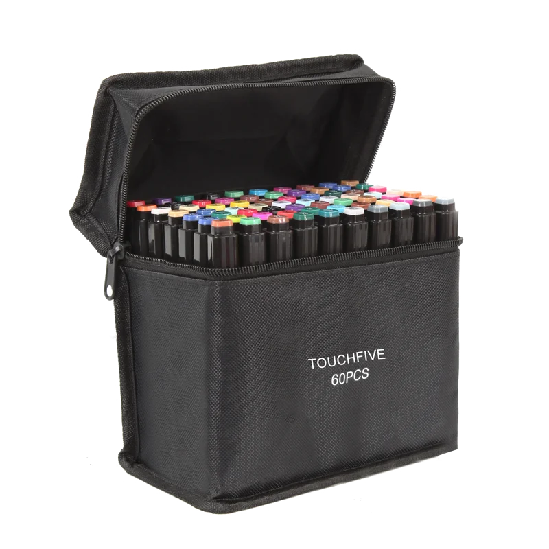 Touchfive 30/40/60/80 Colors Art Markers Alcohol Oil Ink Dual Brush Pen Manga Student Sketch Drawing Art Supplies For Artist - Art Markers - AliExpress