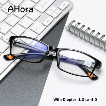

Ahora Ultralight TR90 Myopia Glasses Finished 0 -1.0 1.5 2.0 2.5 3.0 3.5 4.0 Optical Spectacles Frames for Women Men Eyewear
