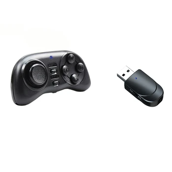

1 Pcs Mini Bluetooth Joystick Wireless Gamepad & 1 Pcs 2 in 1 Bluetooth 5.0 o Transmitter Receiver