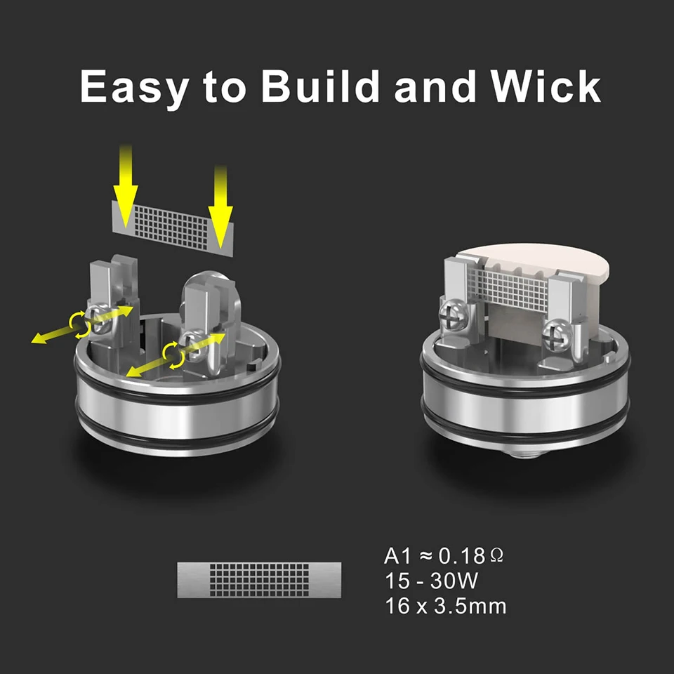 Резервуар для вейпа thren Vape Intense Mesh MTL RDA 24 мм 2 мл распылитель 510 POM капельный