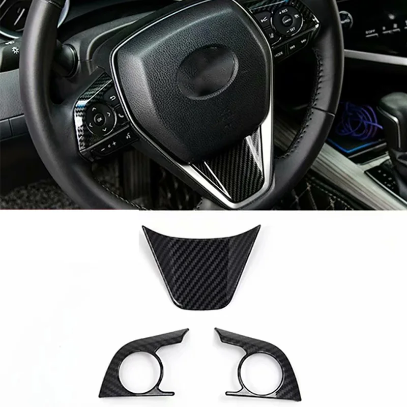 3 шт. Кнопка рулевого колеса декоративная крышка для Toyota Camry 8Th мультимедийные аксессуары