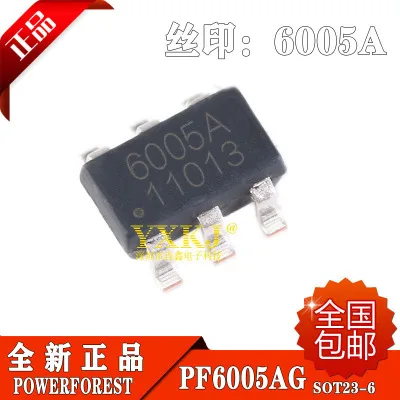 Микросхема управления питанием PF6005AG 100% PF6005A SOT23 PF6005 6005AG SOT23-6 новая и оригинальная