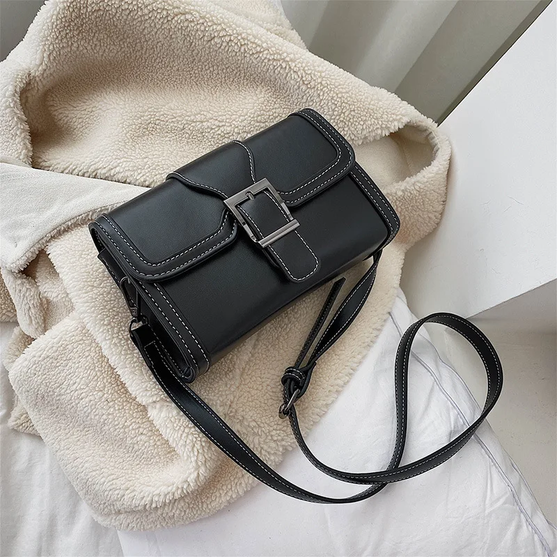 

Korean-style Simple Popular Crossbody Bag Spring Fashion Western Style Bag WOMEN'S Bag New Style 2020 Casual Square Sling Bag