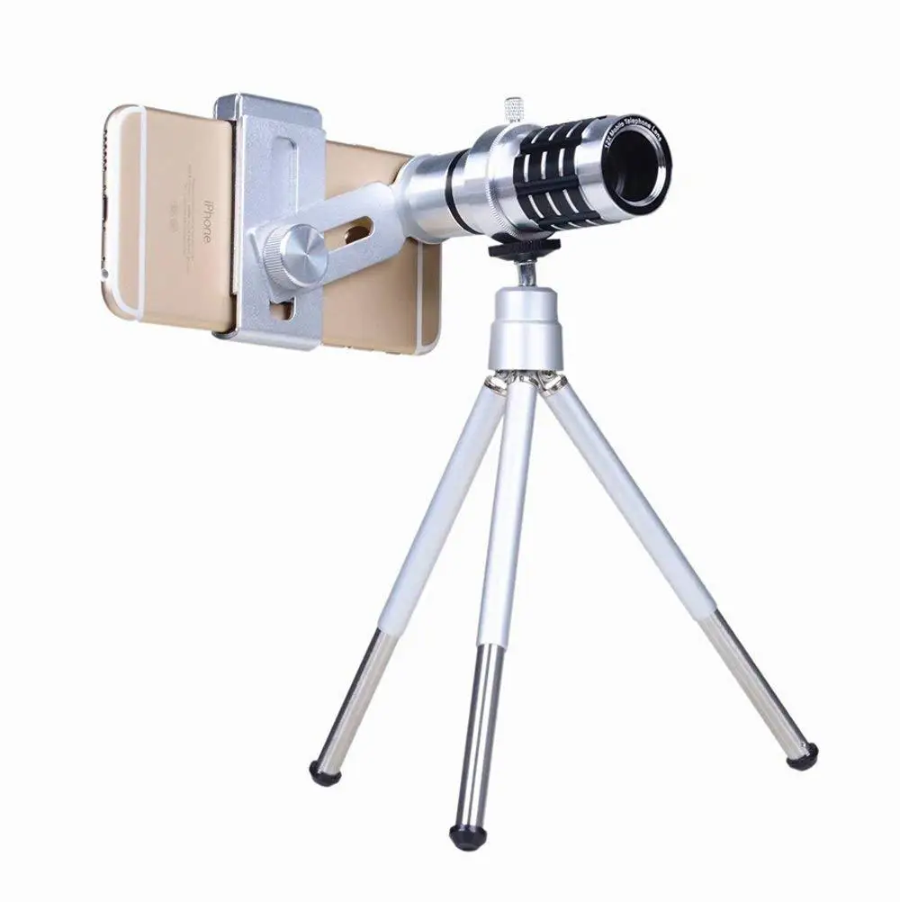 

Manufacturers Direct Selling 12x Mobile Phone Telescope with Clip High-definition Extraposition SLR Lens Telephoto Lens
