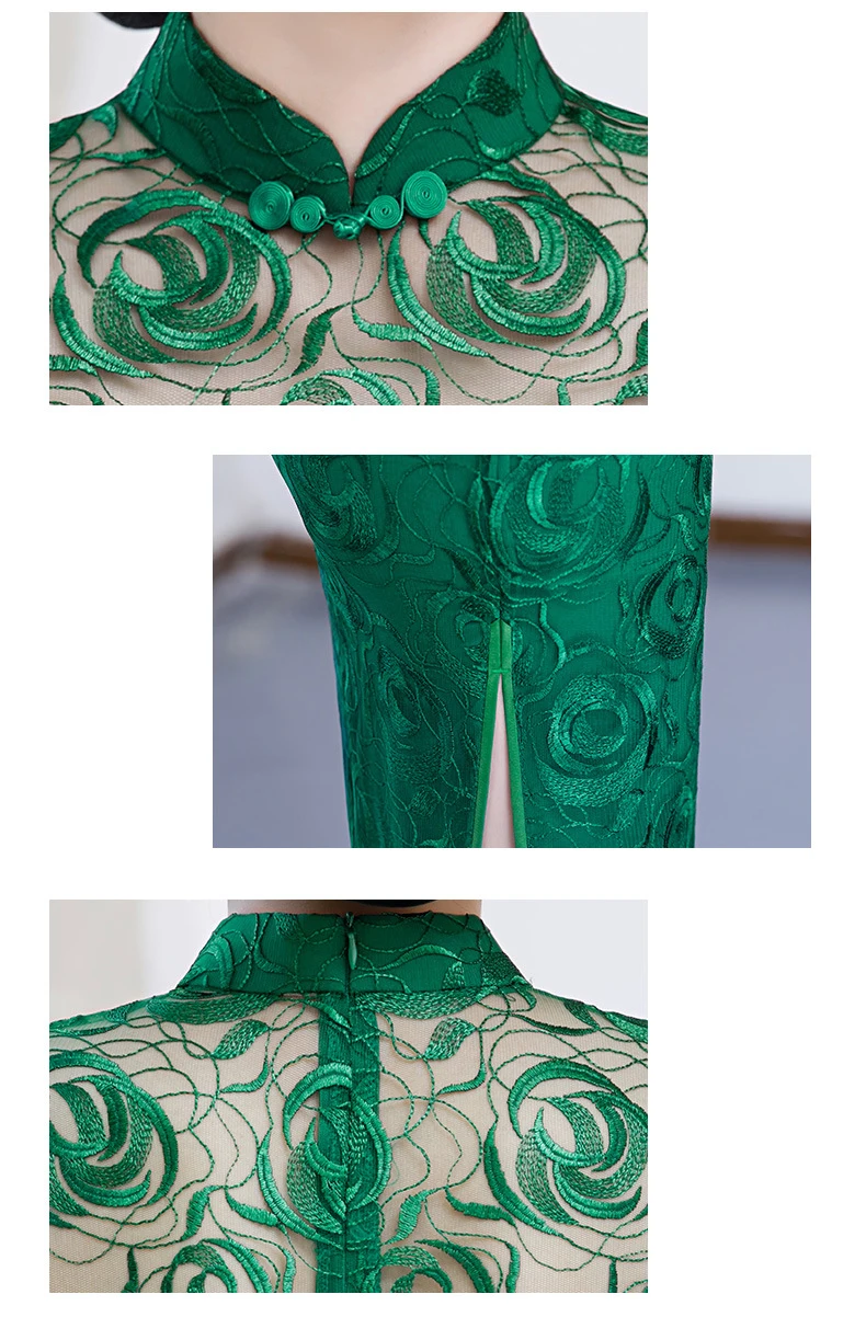 Новая мода cheongsam улучшенное кружево Cheongsam китайский стиль Женская юбка ретро Национальный китайский стиль женское платье cheongsam