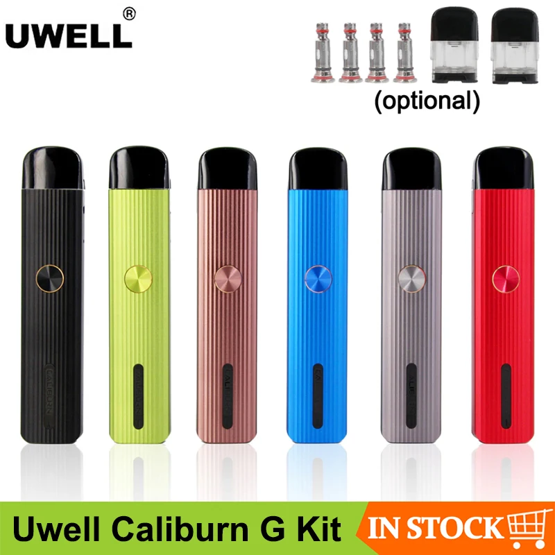 Оригинальная электронная сигарета Uwell Caliburn G Pod набор для вейпа с аккумулятором 690