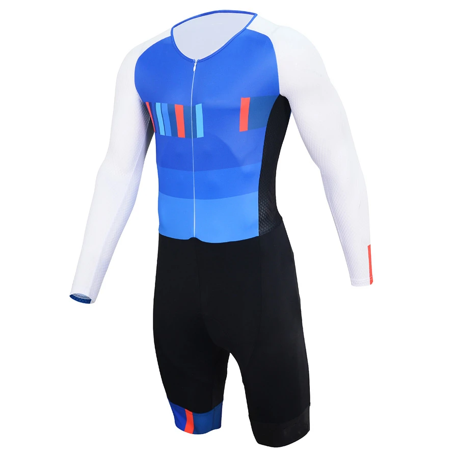2019 Triathlon Suit One Piece Men and Women's Long Sleeve Skinsuit Jumpsuit Maillot Bike Bicycle Cycling Clothing | Спорт и