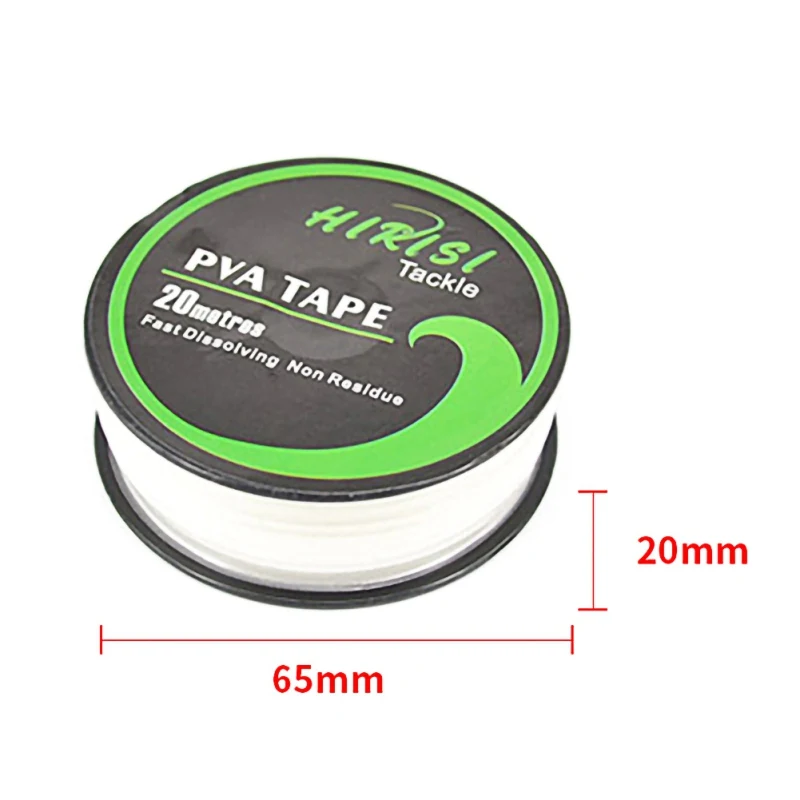 1 PC Water-soluble Film 10mm X 20m PVA Tape Fast Water Dissolving Carp Fishing Tools String Fishing Feeder Accessories