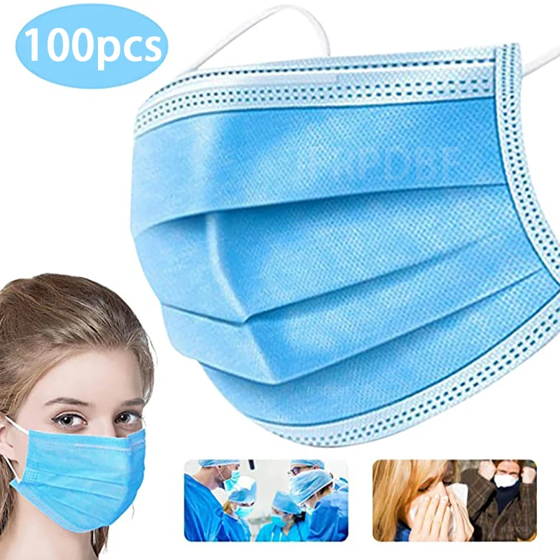 US $2.94 36% OFF|Filter anti pollution dust proof mask anti flu mask 3 layer disposable mask bacterial protection flu ear hanging anti virus mask|Masks| | - AliExpress
