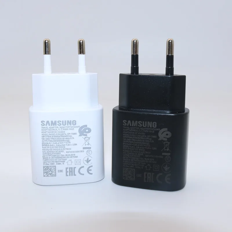 Samsung 25 Вт супер быстрое зарядное устройство для samsung Galaxy Note 10 Note10 plus Note10+ USB-C Быстрая зарядка настенное зарядное устройство