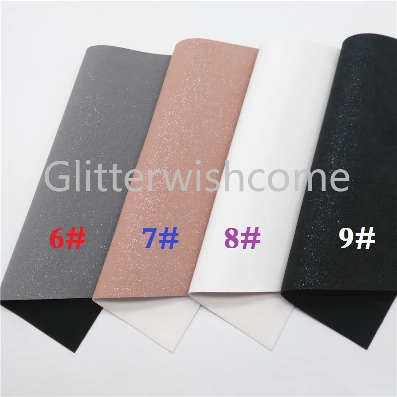 Glitterwishcome 21X29 см A4 размер винил для бантов замша блеск синтетическая кожа, искусственная кожа листы для бантов, GM684A