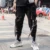 2020 New Hip-Hop Jogger Мужские Черные Шаровары Комбинезон Мульти-Карманная лента Мужские Спортивные брюки Уличная одежда Повседневные мужские повседневные брюки