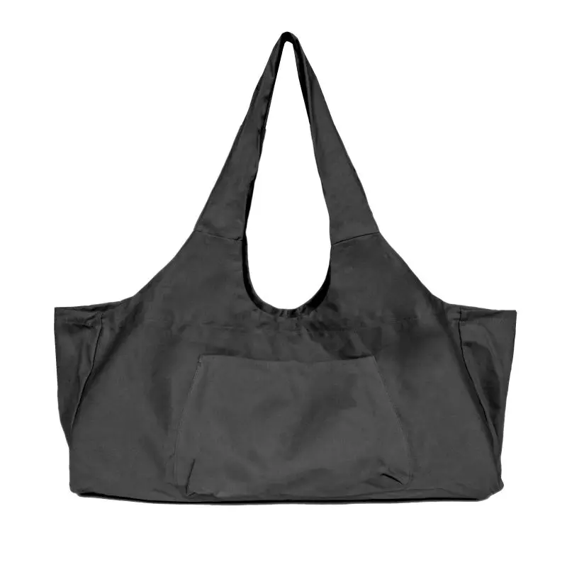 Большая вместительная парусиновая спортивная сумка унисекс наплечное место для хранения мата для йоги сумка для танцевальной одежды сумки - Цвет: A