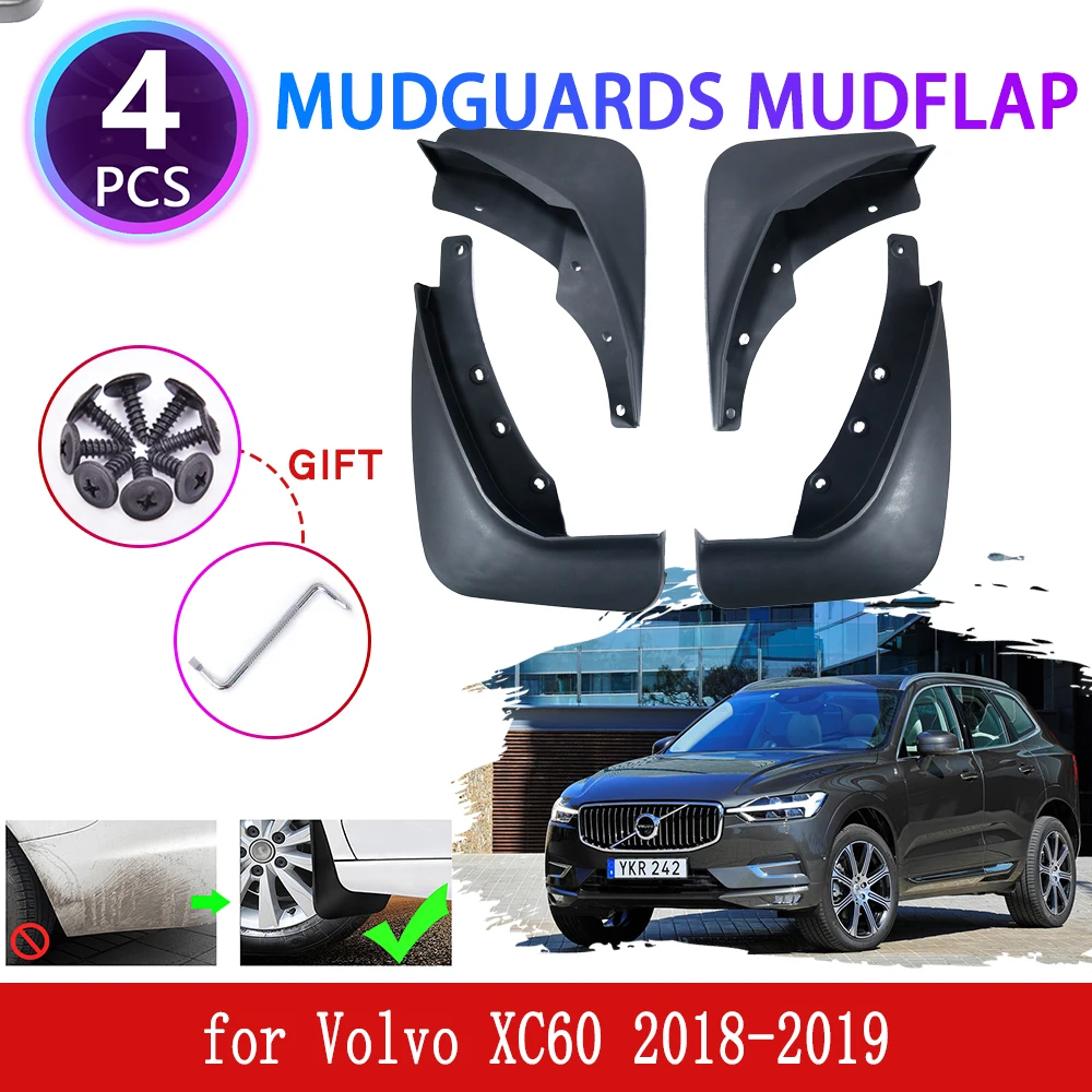 Neue 4PCS für Volvo XC60 2018 2019 Kotflügel Mudflap Fender