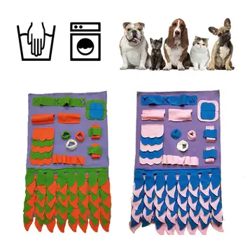 

Dog Feeding Mat Snuffle Training Pad Non Slip Activity Foraging Skill Energy Stress Release Training Pet Nose Work Blanket