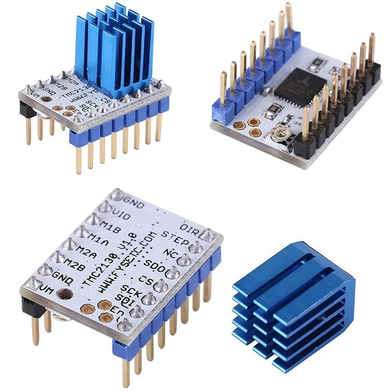 TMC2208 V1.2 TMC2209 V3.0 Stepper Motor StepStick Mute Driver Silent Excellent Stability Protection For 3d Printer Parts stepper motor driver v1 2 tmc2208 stepstick motor driver module carrier with heatsink for 3d printer parts stability protection