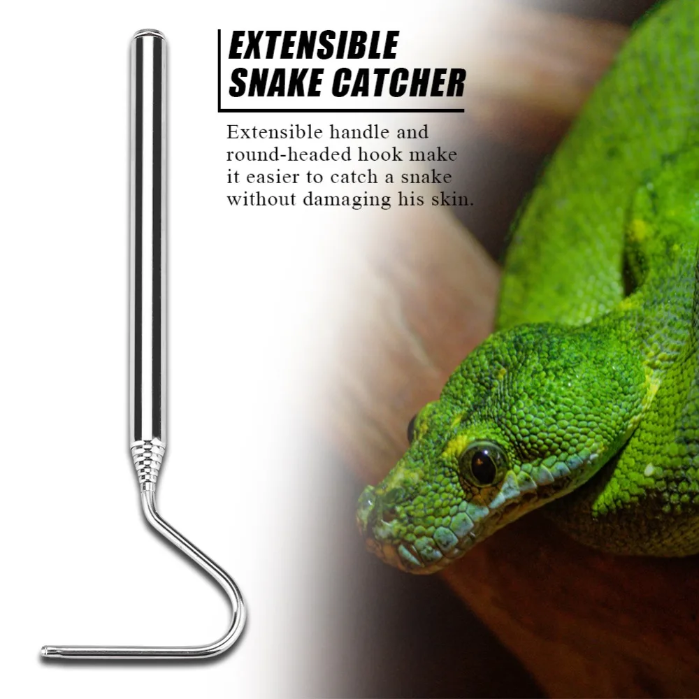 

Stainless Steel Extensible Telescoping Snake Reptile Catcher Capture Hook Extensible Snake Catcher Reptile Catcher