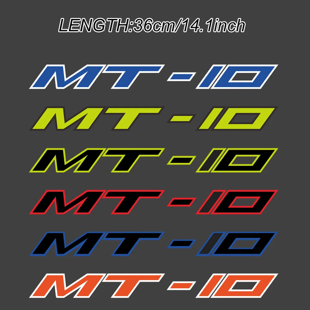 

360mm Reflective Motorcycle Wheels Fairing Helmet Tank Pad Decoration Logo Stickers Decals Fit For YAMAHA MT-10 MT10 MT 10