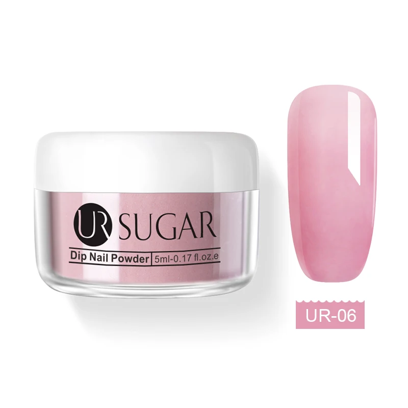 Фиолетовый Ur Sugar, 5 мл, 3 в 1, погружающаяся пудра для ногтей, акриловый блеск для резьбы, удлинение, пылезащитный лак для ногтей, без УФ-лампы - Цвет: Фиолетовый