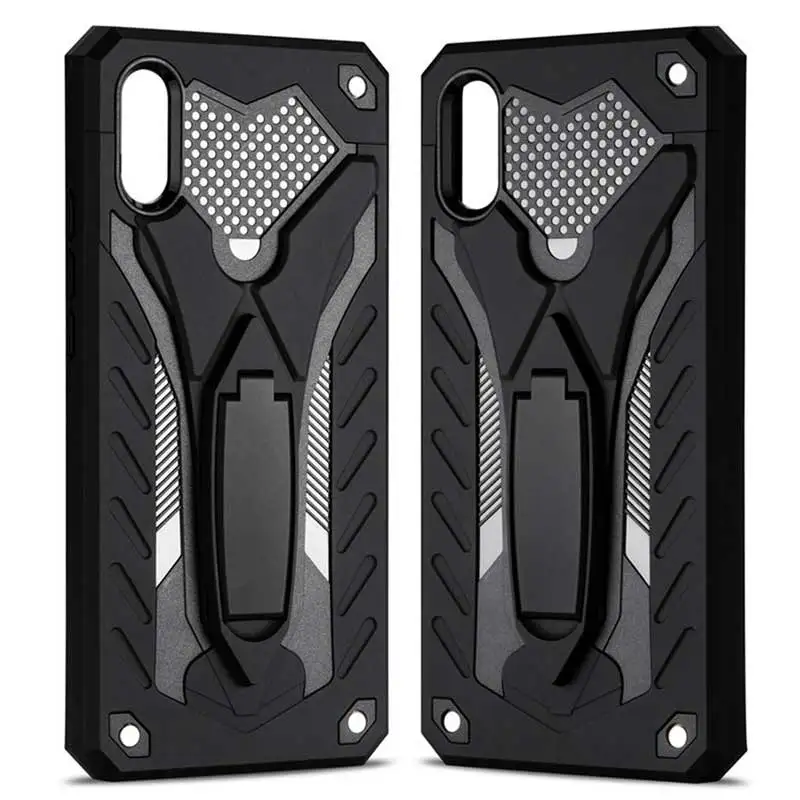 

Redmi 9A Case Luxury Armor Shockproof Phone Case For Xiaomi Redmi 9A 9 A Soft Silicon + Hard PC Heavy Duty Protection Back Cover