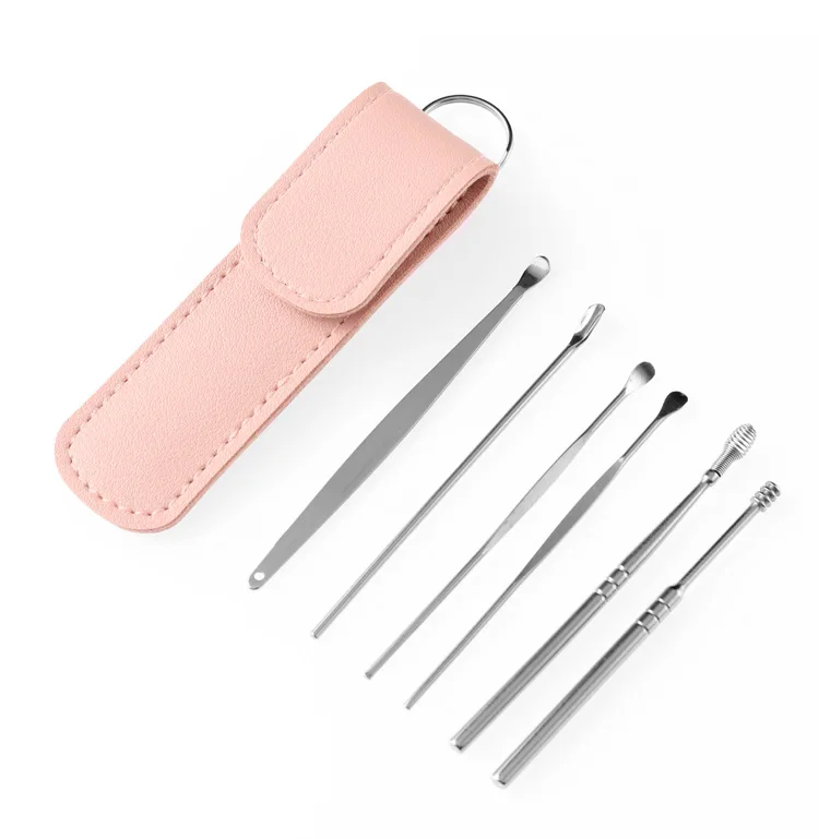 

Stainless steel double-head spiral ear pick earwax removal tool ear piercing kit ear cleaner wax removal Ear care ear pick