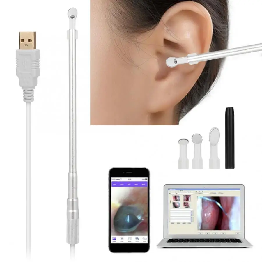 Ear Cleaner Multifunctional Digital Borescope Ear Endoscope Visual Ear Checking Tool Ear Cleaners Ear Wax Cleaning Tools