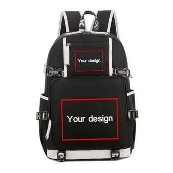 

Backpacks Customize for You Cosplay Schoolbags for teenagers Laptop Bags Men women's Travel Bag DIY Pictures Personaliz Bags
