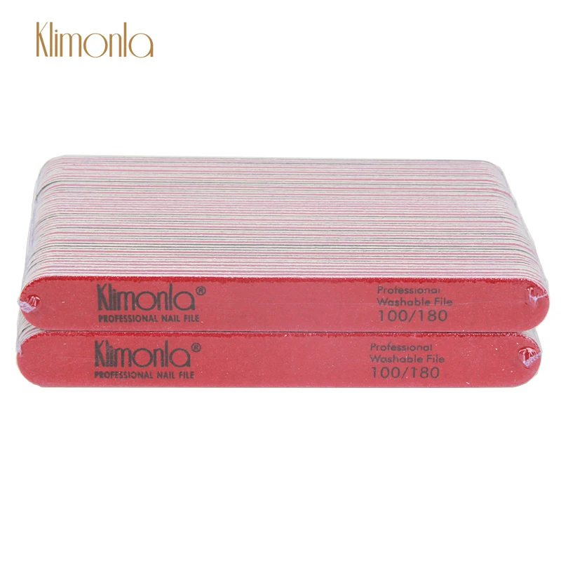

50Pcs/Lot Nail File Buffer 100/180 Grit Sanding UV Gel Buffer Block Lime a ongle Nail Art Manicure And Pedicure Care Tools Salon