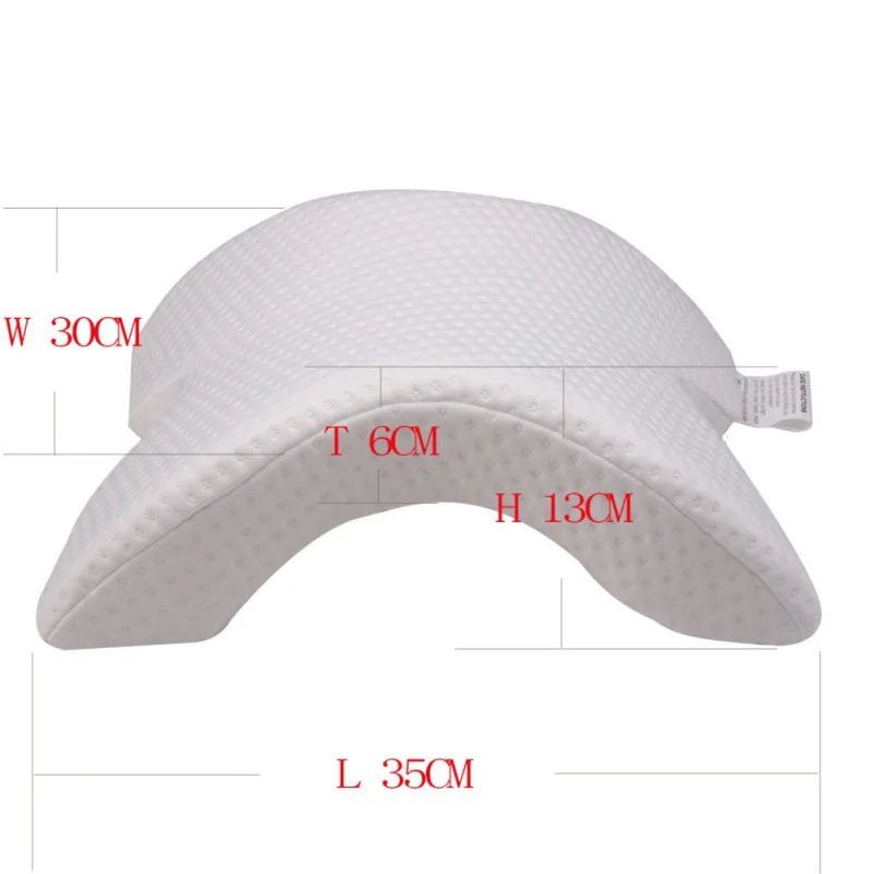 Белый Memory Foam пара Подушка для сна память медленный отскок Подушка надувная новая анти-Ручная паралича Подушка ворс Подушка Прямая - Цвет: Белый