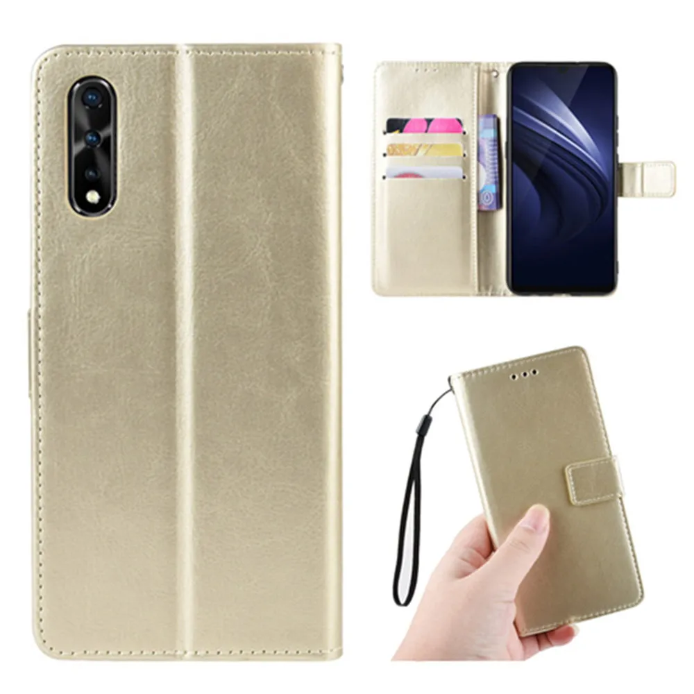 Чехол для Vivo V17 Neo S1 роскошный флип кошелек с ремешком и подставкой iQOO чехол BBK vivo Z5
