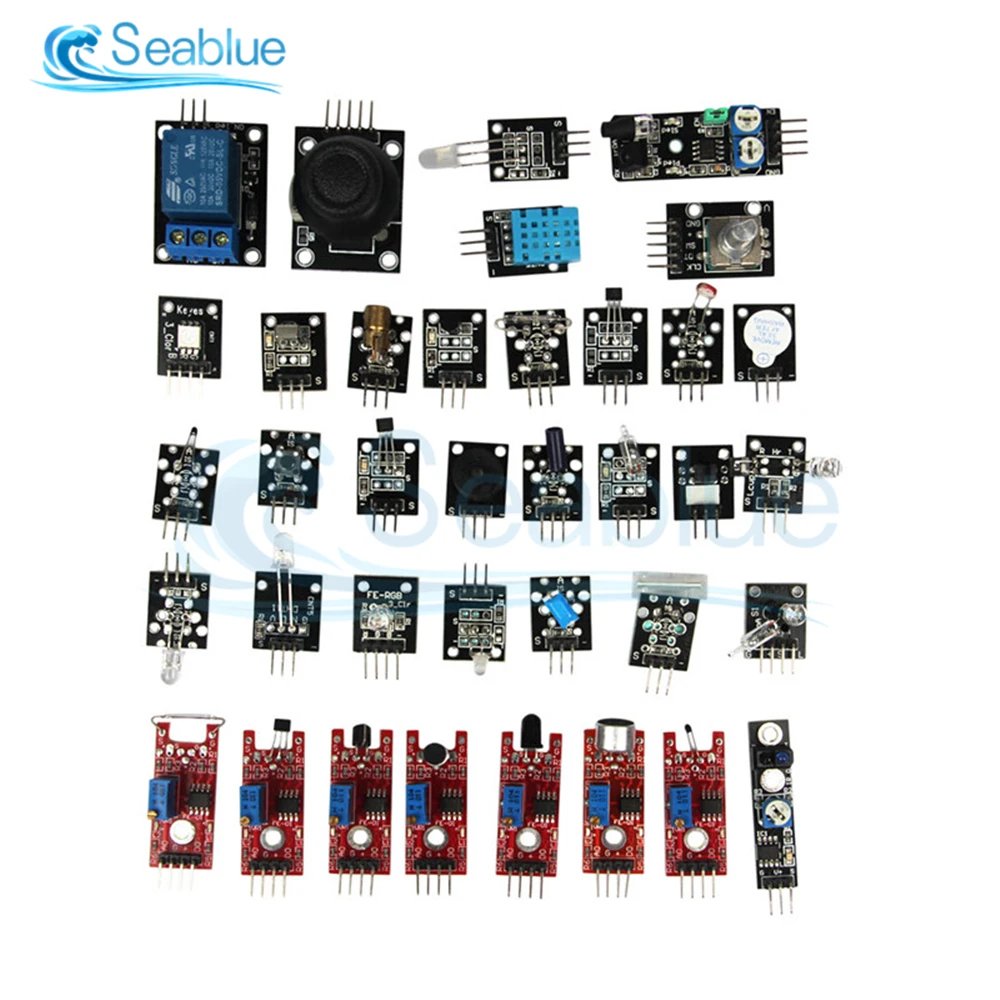 37 Sensor Kit for Arduino & Raspberry Pi Beginner Learning Sensor & MCU Learning 