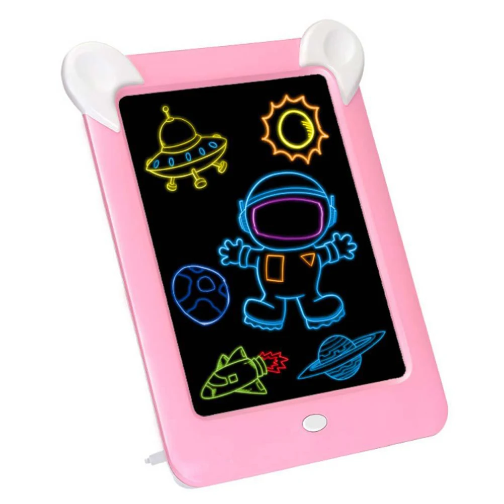 3D коврик для рисования для детей, электронная светящаяся доска для рисования с игрушками, обучающая доска для рисования, детская развивающая игрушка#40