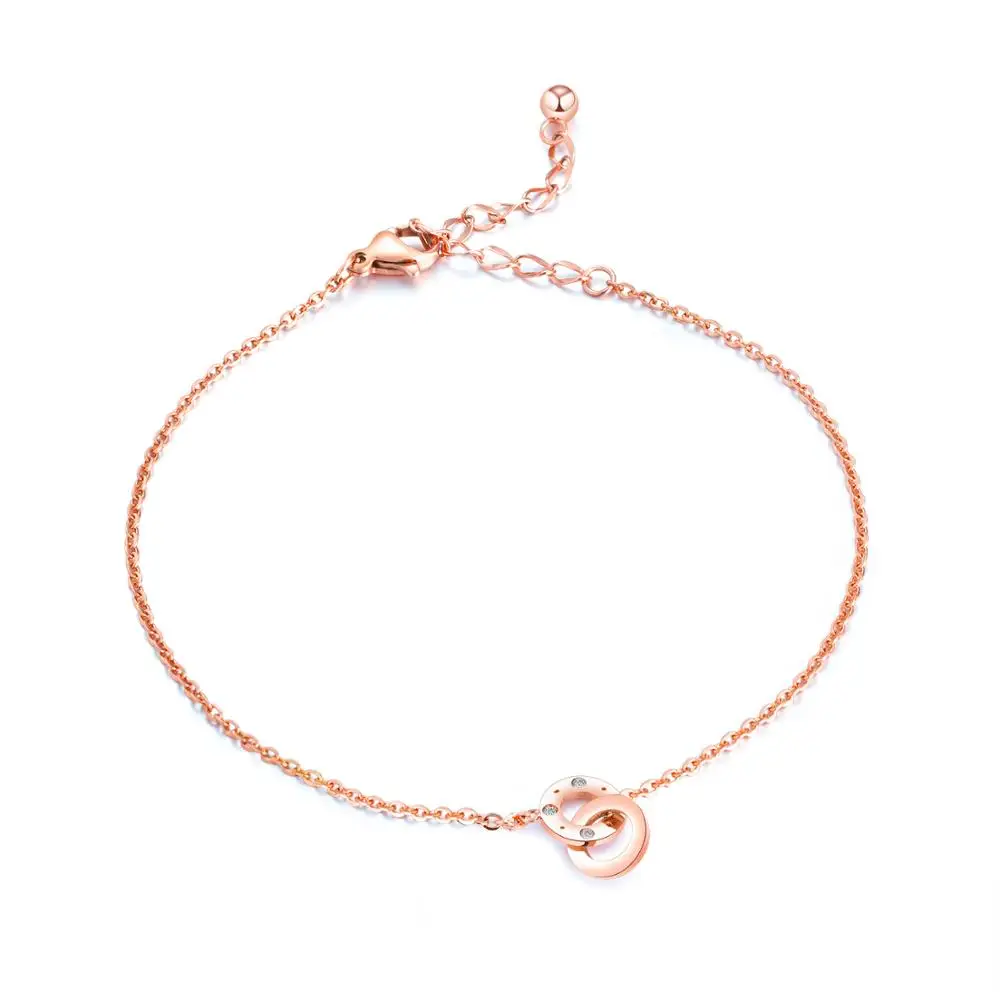 EyeYoYo наручники цепь лодыжки EGZ054 - Окраска металла: Rose Gold