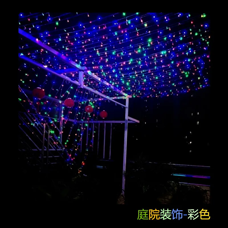Уличные рождественские светодиодные гирлянды 20M200L Luces Decoracion Сказочный свет Праздничные огни освещение Дерево гирлянда
