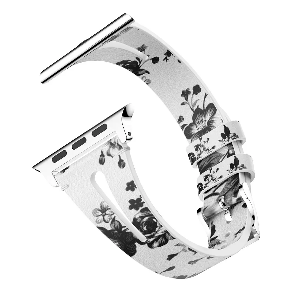 Ремешок из натуральной кожи для Apple Watch 38 мм 42 мм iWatch 4 полосы 44 мм 40 мм браслет ремешок для Apple Watch 4 3 2 1