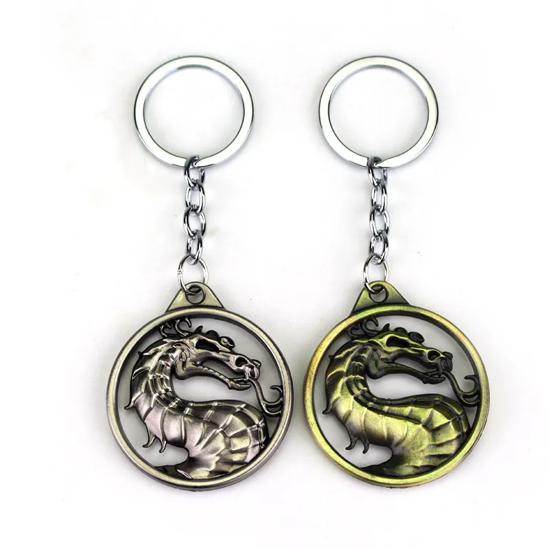2020 Game Mortal Kombat Keychains Dragon Totem Logo Key Chain Pendants For Women Men Car Holder Collection Jewelry keyring | Украшения и