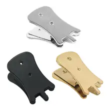 Металлический глушитель Erhu Zhonghu с бесшумной отделкой, глушитель Erhu, запасные части струнных инструментов, аксессуар, серебристый/черный/золотой Металлический глушитель Erhu Zhonghu с бесшумной отделкой, глушитель Erhu, запасные части струнных инструментов, аксессуар, серебристый/черный/золотой