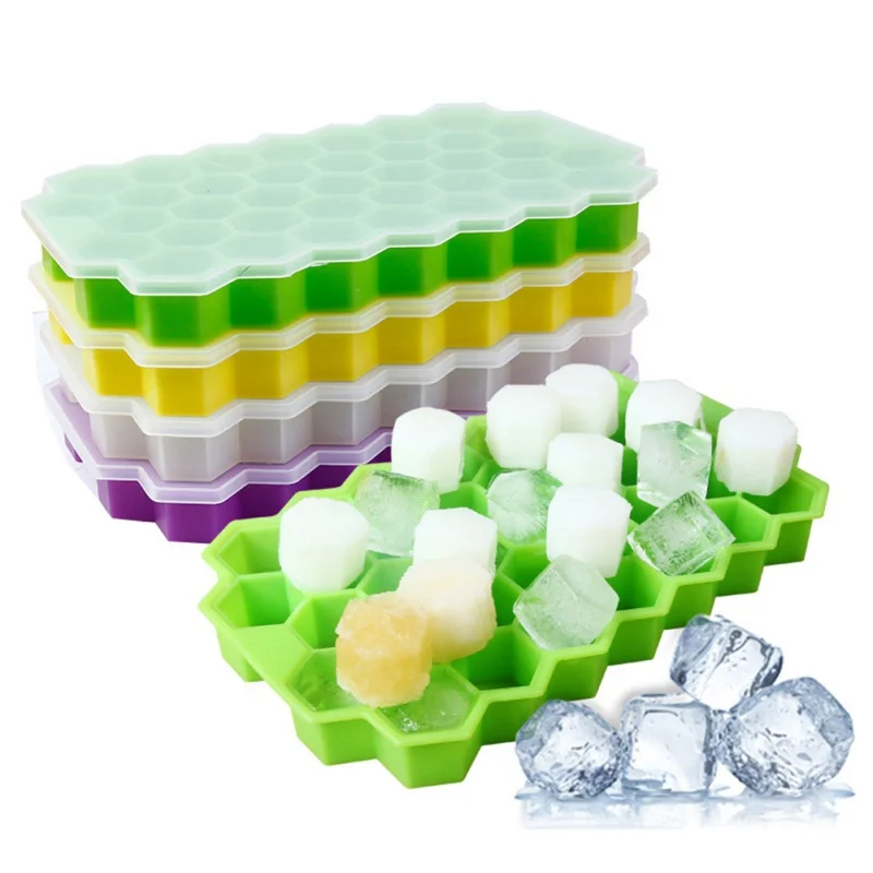 Home Kitchen Ice Cube Tray Summer Honeycomb Shape Ice Cube 37 Cubes Ice Tray Ice Cube Mold Storage Containers Drinks Molds Home Kitchen Ice Cube Tray Summer Honeycomb Shape Ice Cube 37 Cubes Ice Tray Ice Cube Mold Storage Containers Drinks Molds