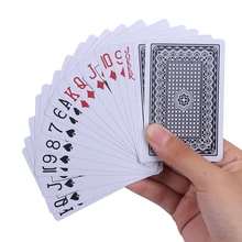 Cartas de PVC impermeables para jugar, cartas de plástico duraderas para trucos de magia, póker, multijugador, regalo creativo