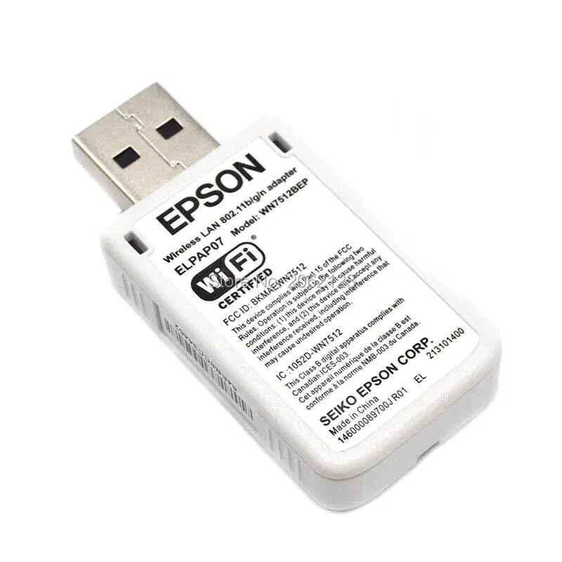 Проекторы Беспроводные для EPSON беспроводной wifi USB LAN адаптер ELPAP07 V12H418P12 WN7512BEP 802.11B/G/N F/S подходит для проекторов