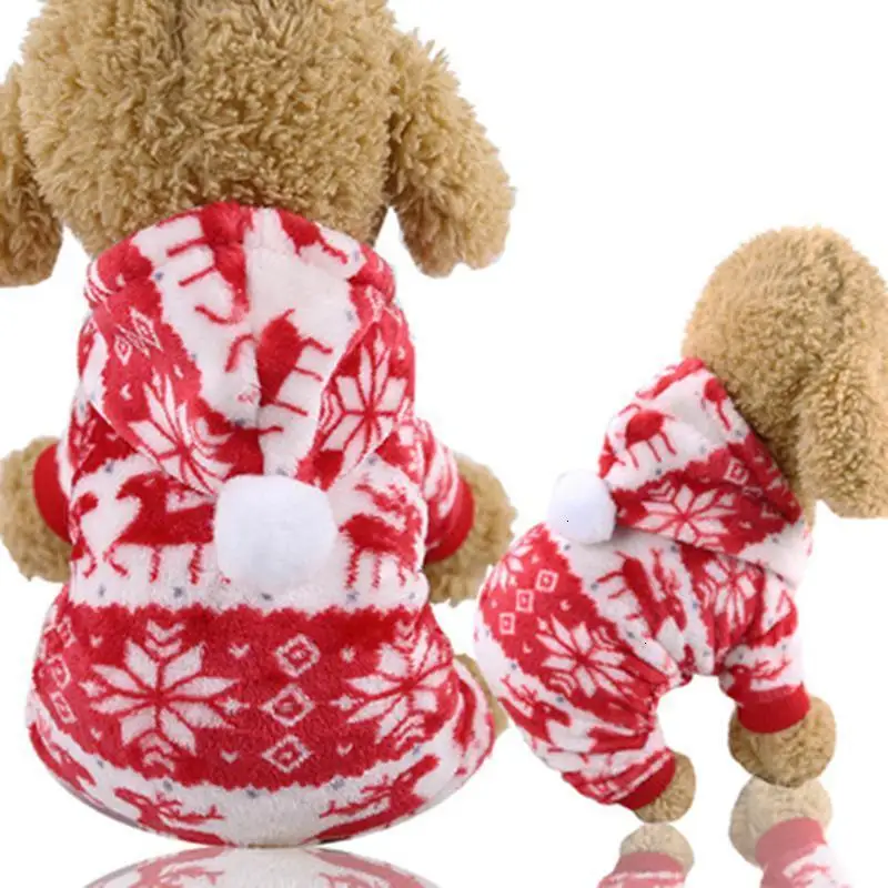 Рождественская тематическая Одежда для питомцев, зимняя теплая одежда для собак, милая мультяшная Одежда для маленьких и средних собак, одежда для чихуахуа, Рождественский Костюм