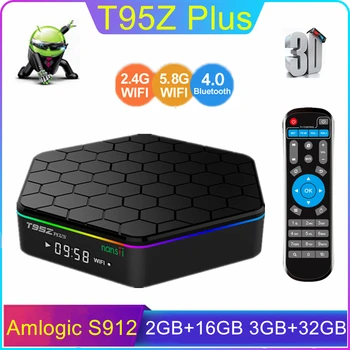 

T95Z Plus Smart Android 7.1 TV BOX 2GB/16GB 3GB/32GB Amlogic S912 Octa Core TV BOX 2.4G/5GHz WiFi BT4.0 4K 3D Set Top Box