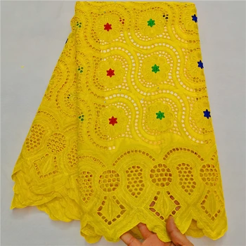 

Esewing African lace fabric 5yards/pc laser cut with stones for women party dresses 2019 new arrival high quality nigerian lace