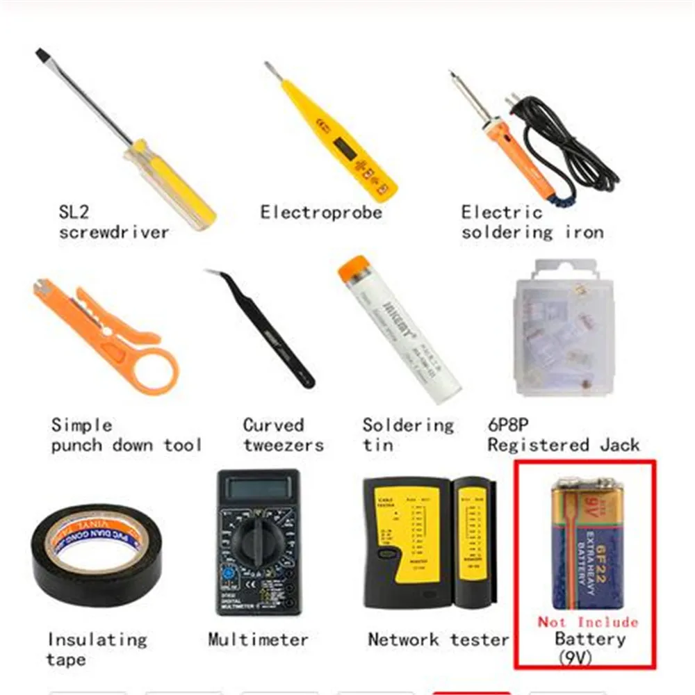 17 in 1 Networking Repair Tool RJ45 RJ11 RJ12 CAT5 CAT5e Portable LAN Network Repair Tool 5