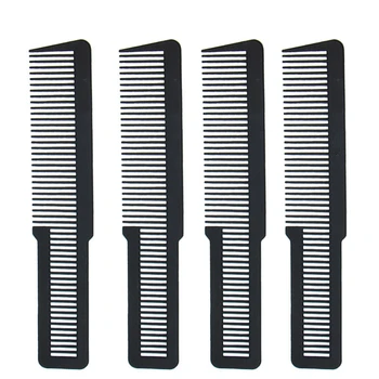 Billige Professionelle Schwarz Flache Top Stylist Salon Barber Clipper Schneiden Haar Kamm Pro Salon Styling Werkzeug