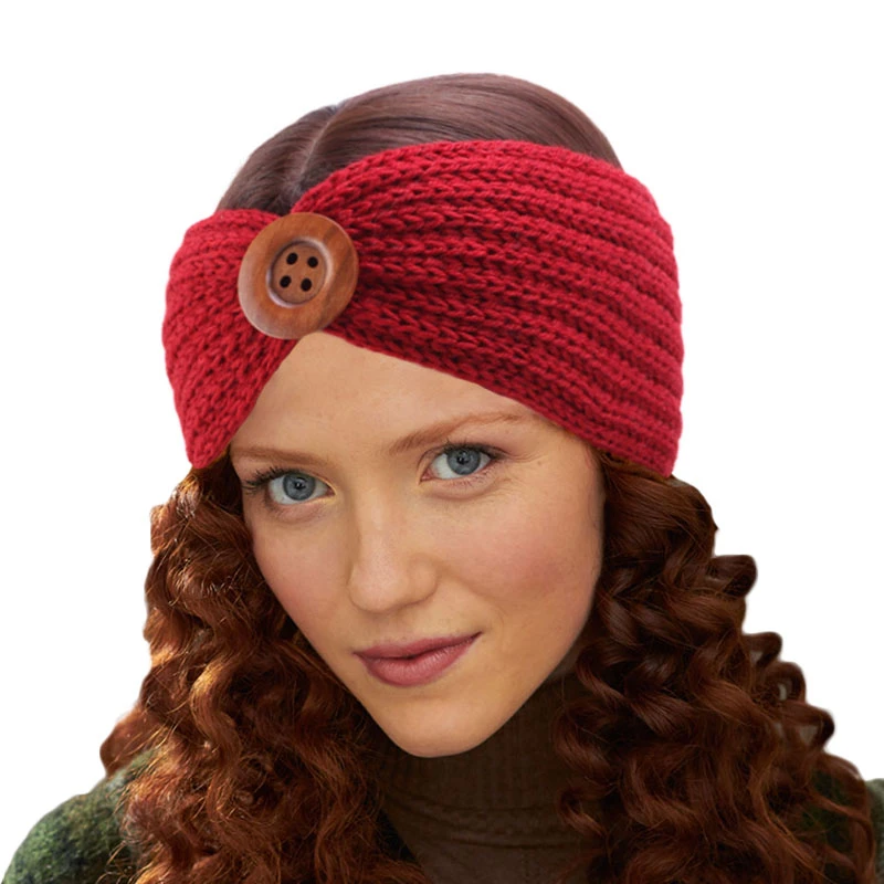 red ear warmer headband