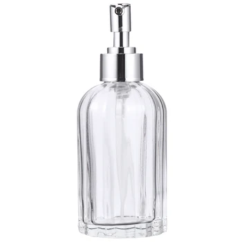 

200ml Glass Empty Bottle Soap Dispenser Washing Liquid Emulsion Pressure Bottle Storage Holder Hand Pump Lotion Bottle