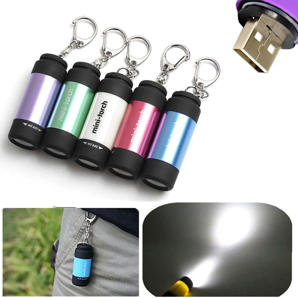 Светодиодная лампа usb charg 0,3 W 25lm портативный светодиодный мини-фонарик USB Перезаряжаемый брелок черный синий желтый зеленый красный# YL10